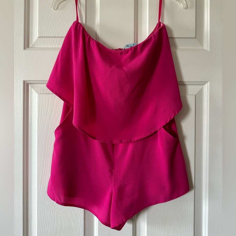 NanaMacs Magenta Romper